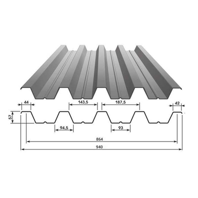 Angled Shape Stainless Steel Corrugated Sheet 2000mm 300 Series
